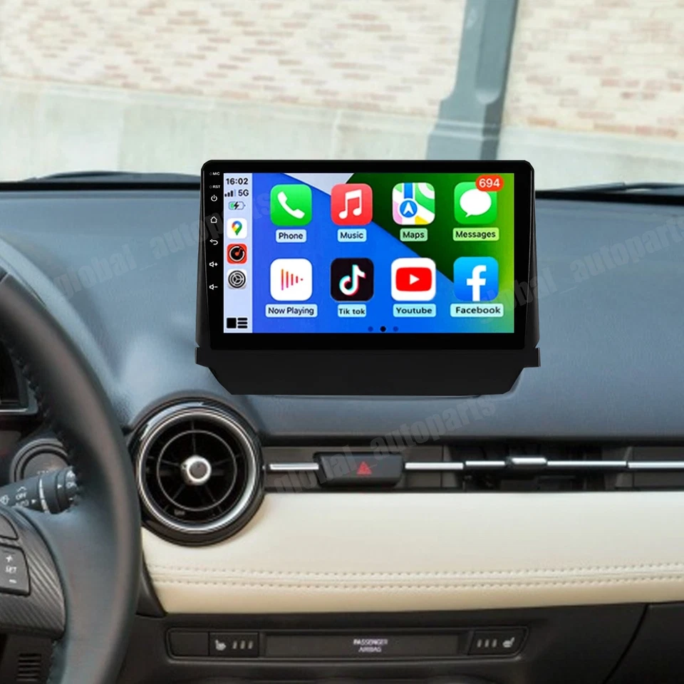 Radio estéreo Android 13 Carplay para Scion iA Mazda 2 Demio 2014-2023 NAVI 2+32 GB Foto 2 de 4