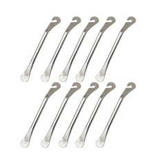 10Pcs Bike Tyre Pry Bar Set Durable High Strength Iron Silver Tire Removal Tool