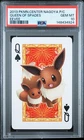 2013 POKEMON CENTER NAGOYA PLAYING CARDS EEVEE QUEEN OF SPADES PSA 10