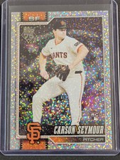 2026 Topps Celebration Confetti Parallel Carson Seymour Giants RC #112