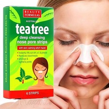 Tea Tree NOSE PORE STRIPS BLACKHEAD REMOVAL Smooth Deep Cleansing Unclog Pores