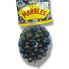 VACOR MEGA MARBLES Vintage 1990s Net Bag 35 Players/1 Shooter Meteors