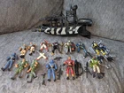 Vtg GI Joe Lot Of 14 Figures 3.75" 90's & 2000's W/ Accessories & Boat HASBRO