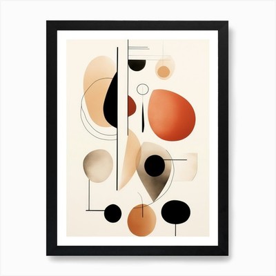Abstrakte Formen 3 Kunstdruck gerahmt Wandbild Poster Leinwanddruck Bild