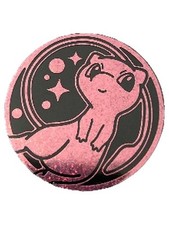 Pokémon Sammlermünze Mew Glitzer Pink TCG Coin Spielmarke Sammelobjekt