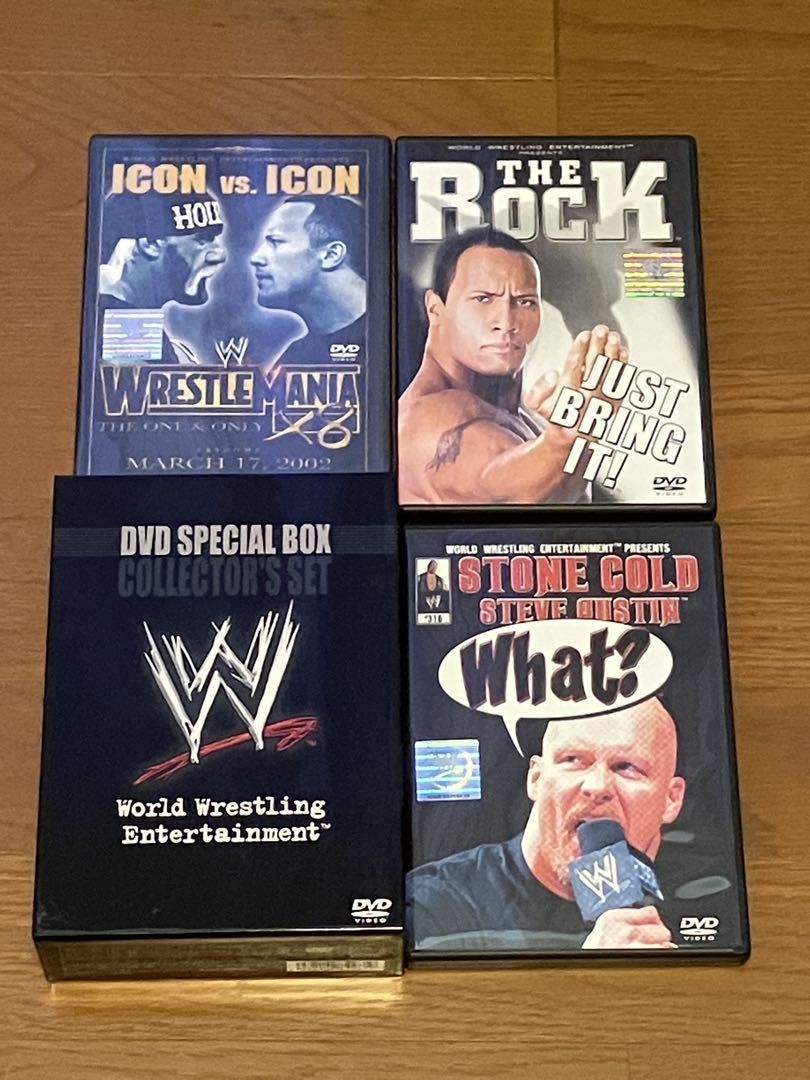 WWE WrestleMania 18 DVD Box Set 3 Discs Rock Austin Hogan
