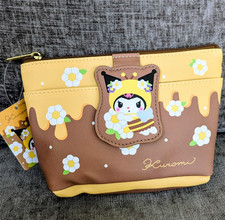 Sanrio Kuromi Bee Makeup Storage Zipper Pouch - Brown  Yellow