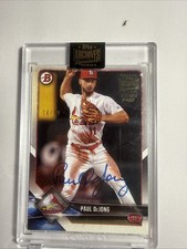 2022 Topps Archives Signature Paul DeJong 2018 Bowman Auto Cardinals /99