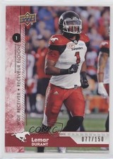 2018 Upper Deck CFL Red 77/150 Lemar Durant #108 r6v