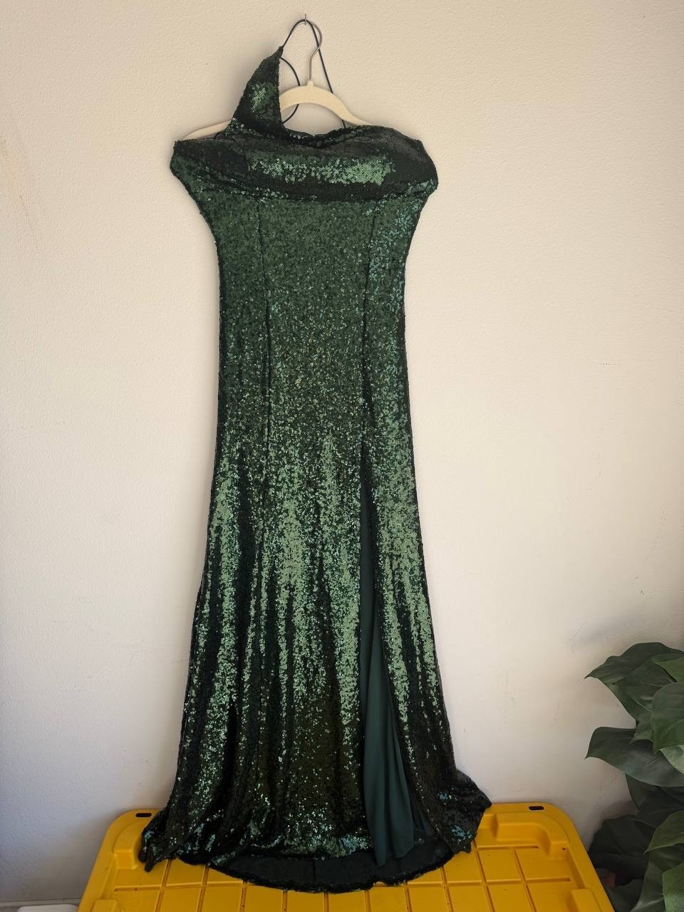 Autumn Sequin Mesh Mermaid Dress Size M Elegant Sparkly Evening Gown