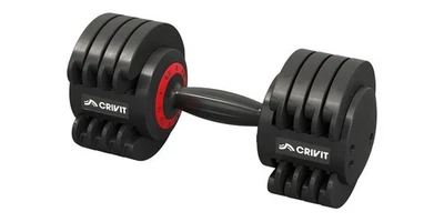 CRIVIT(DELTA-SPORT HANDELSKONTOR GMBH) CRIVIT Kurzhantel-Set Hantel Krafttraining Sport Fitness verstellbar 11,5 kg