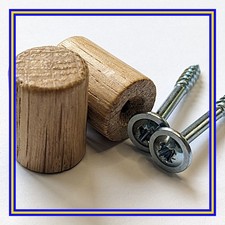 131389 X 2 (114667 X 2) Pomello Legno IKEA BILLY Libreria OXBERG Porte Marrone Chiaro