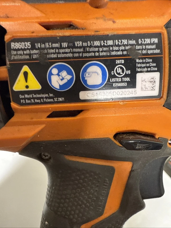 Ridgid R86035 GEN5X 18V 1/4" Cordless Impact Driver with Battery and Charger - Image 4 of 4
