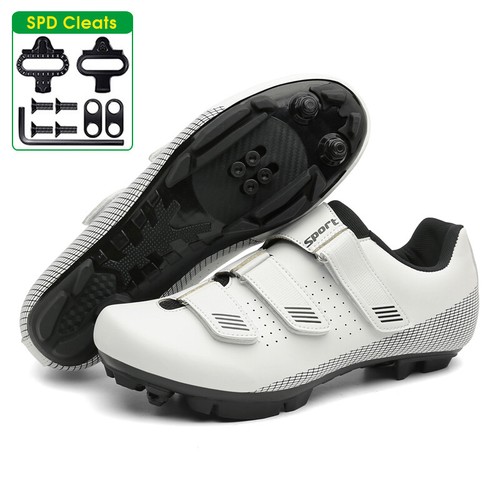 MTB Cycling Shoes with Cleat Pedal Men Women Road Bike Boots Flat Racing Sneaker - Picture 22 of 27