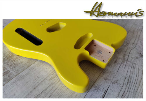 Tele Erle Body / Tele Alder Body, Finish High Gloss Graffity Yellow - Bild 3 von 8