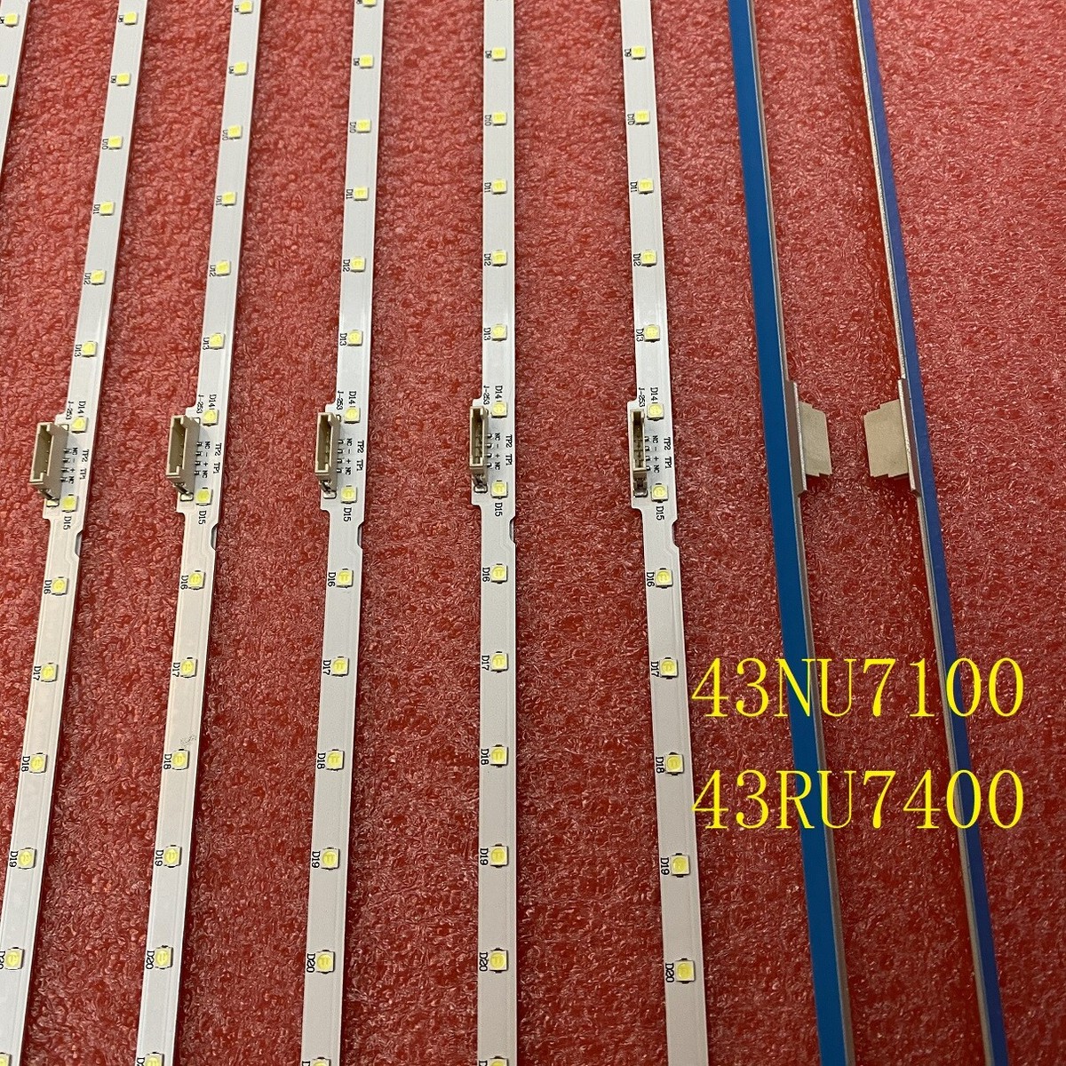 Strisce LED Retroilluminazione Per TV Samsung 43″ UE43NU7xxx – Serie NU7100/7120/7170