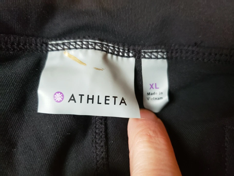 Athleta Maternity Metro Leggings Yoga Pants Black XL Black High Waist Rise - Image 4 of 4