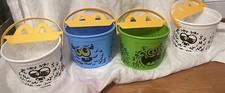 2024 McDONALD'S 4 Halloween Bucket Pail Classic Boo Buckets HAPPY MEAL TOYS