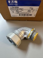 Box Of 10 Eaton Crouse-Hinds LTB10090 90  Angle Male 1" Connector Insulated