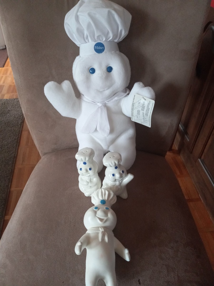 Pillsbury Dough Boy Salt & Pepper Shakers plush with tags lot | eBay