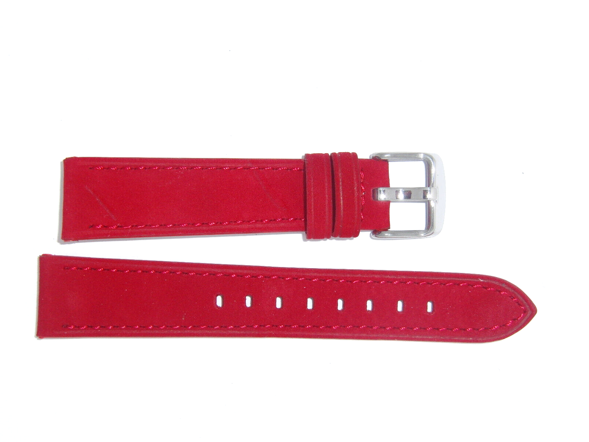 CINTURINI POLETTO Genuine Italian Suede Leather Watch Band Strap