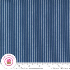 Moda NEWPORT 14937 16 Navy Blue Stripe MINICK SIMPSON Quilt Fabric