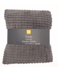 Image of COUNTRY CLUB TOPAZ Blanket Throw Super Soft Warm Sofa Bed 150 x 200 cm