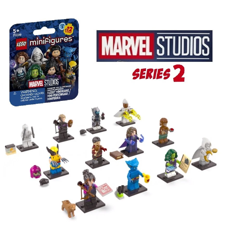 Minifiguras colecionáveis LEGO MARVEL STUDIOS série 2 71039 - Conjunto completo de 12
