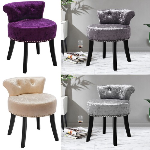 Velvet Dressing Table Chair Vanity Stool Piano Dining Chair Makeup