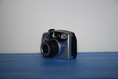 Ginfax Z-80 Film Camera Aspherical Lens 30-50mm zoom silver-Blue