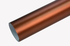 12,6€/m² CHROM MATT - BRAUN - 400 x 152 cm flex Auto Klebe Folie selbstklebend