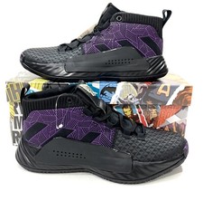 Adidas Dame 5 J Kids Size 5.5 Marvel Black Panther Shoes EG2627 Wakanda Forever