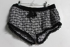 Marks and Spencer Womens Floral Patterned Shorts Lace Hem - Size Medium M M18 