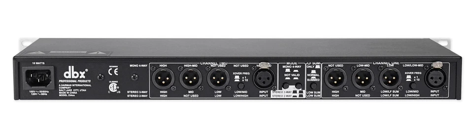 DBX 234XS Rack Mount Stereo 2/3/4-Way Crossover Sound Processor+DJ Headphones - Image 4 of 4