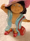 Vintage 1984 Dress Up Cabbage Patch Kids PVC Figure Girl Doll Toy