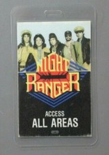 Nightranger backstage pass laminated Access All Areas VINTAGE AUTHENTIC !