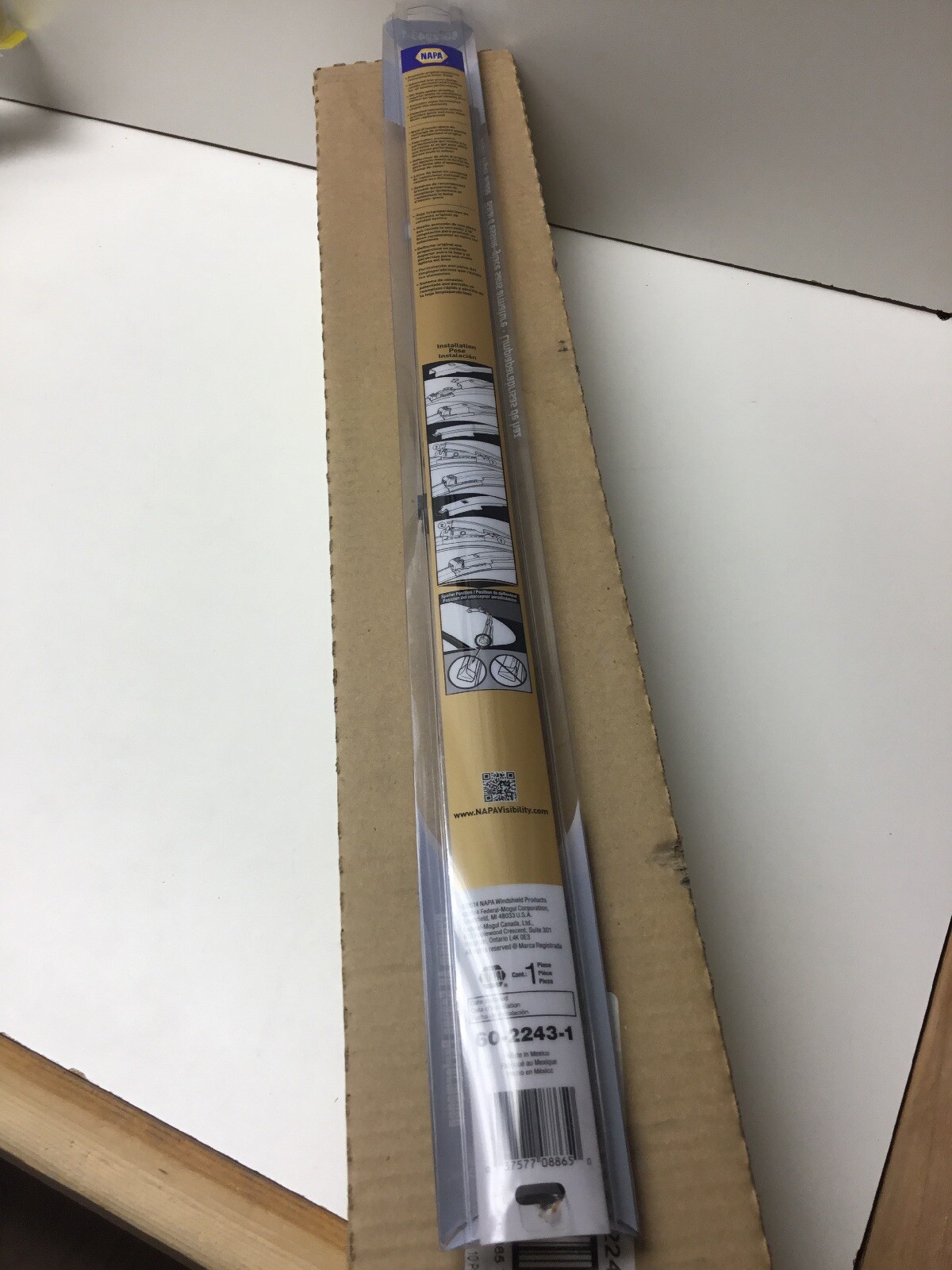 Napa 6022431 Vista Beam Wiper Blade. Wipers In Plastic New Old Stock