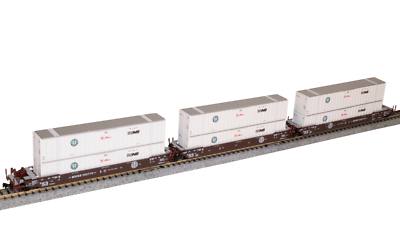 Kato N Scale ~ New 2026 ~ TTX Gunderson MAXI-IV Well Car ~ BNSF