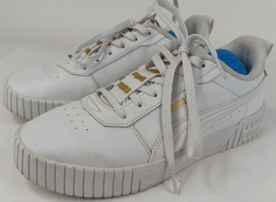 Puma Carina 2.0 385850-01 Shoes Women's Size 9.5 Triple White