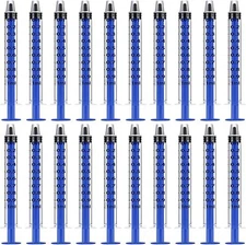 Blue 50 Pcs 1ml 1cc Plastic Syringe No Needle Syringe for Pets Oral Refilling...