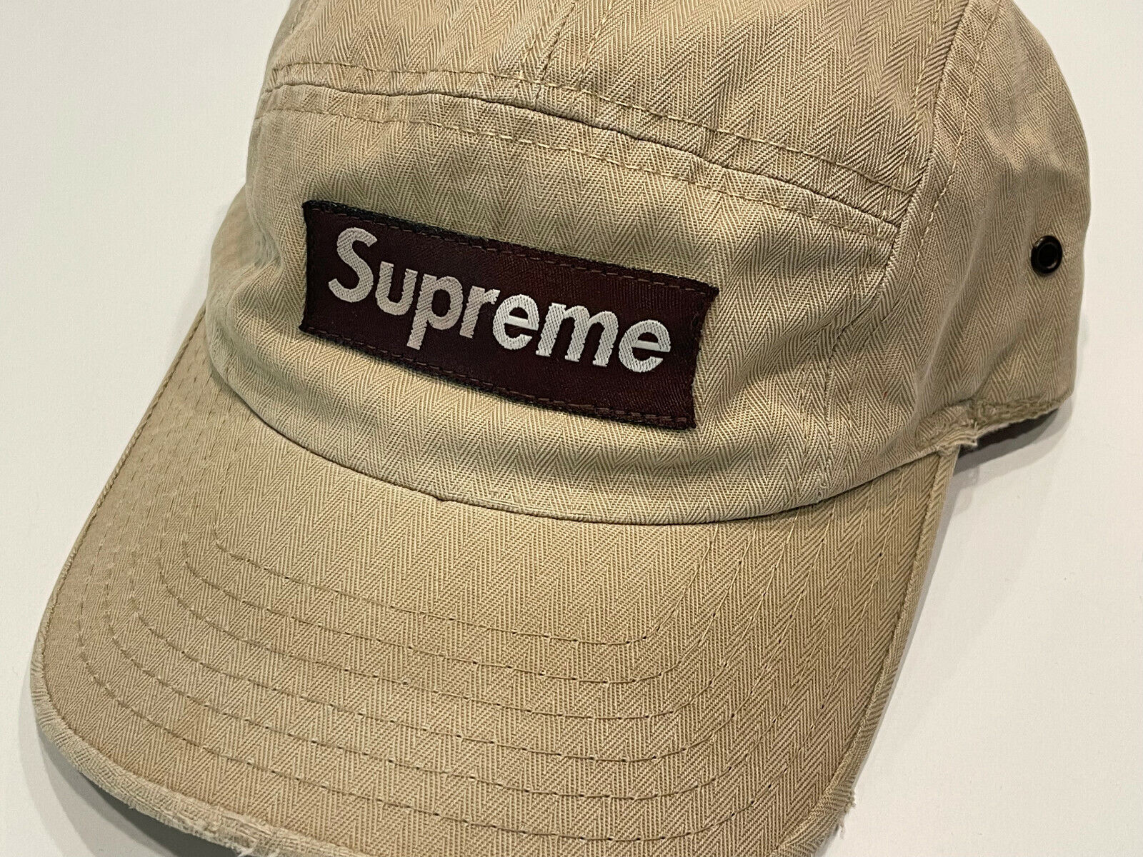 00s supreme moleskin camp cap Y2K