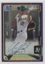 2015 Bowman Chrome Prospects Purple Refractor /250 Chad Pinder #BCAP-CP Auto s3g