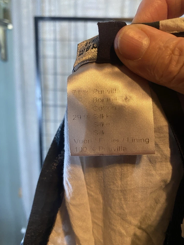 Falda corta en capas Marimekko mezcla seda talla 14 Foto 4 de 4