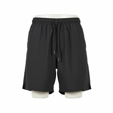 Bad Birdie SZ L Black Active Performance Shorts Zip Pocket