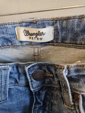 Wrangler Retro Women  s High Rise Bootcut Jeans Blue Stretch Denim 5-Pocket