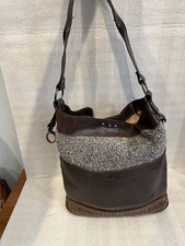 VIN Baker Women Leader Shoulder Bag Brown /Gray Made In USA
