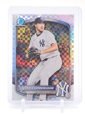 BRYCE CUNNINGHAM 2025 BOWMAN CHROME X-FRACTOR PROSPECT #BDC-155 YANKEES Q0208