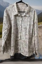 Camisa Caballo Mujer XL Ecuestre Abotonada Perla A Presión Camisa Occidental Rodeo leer
