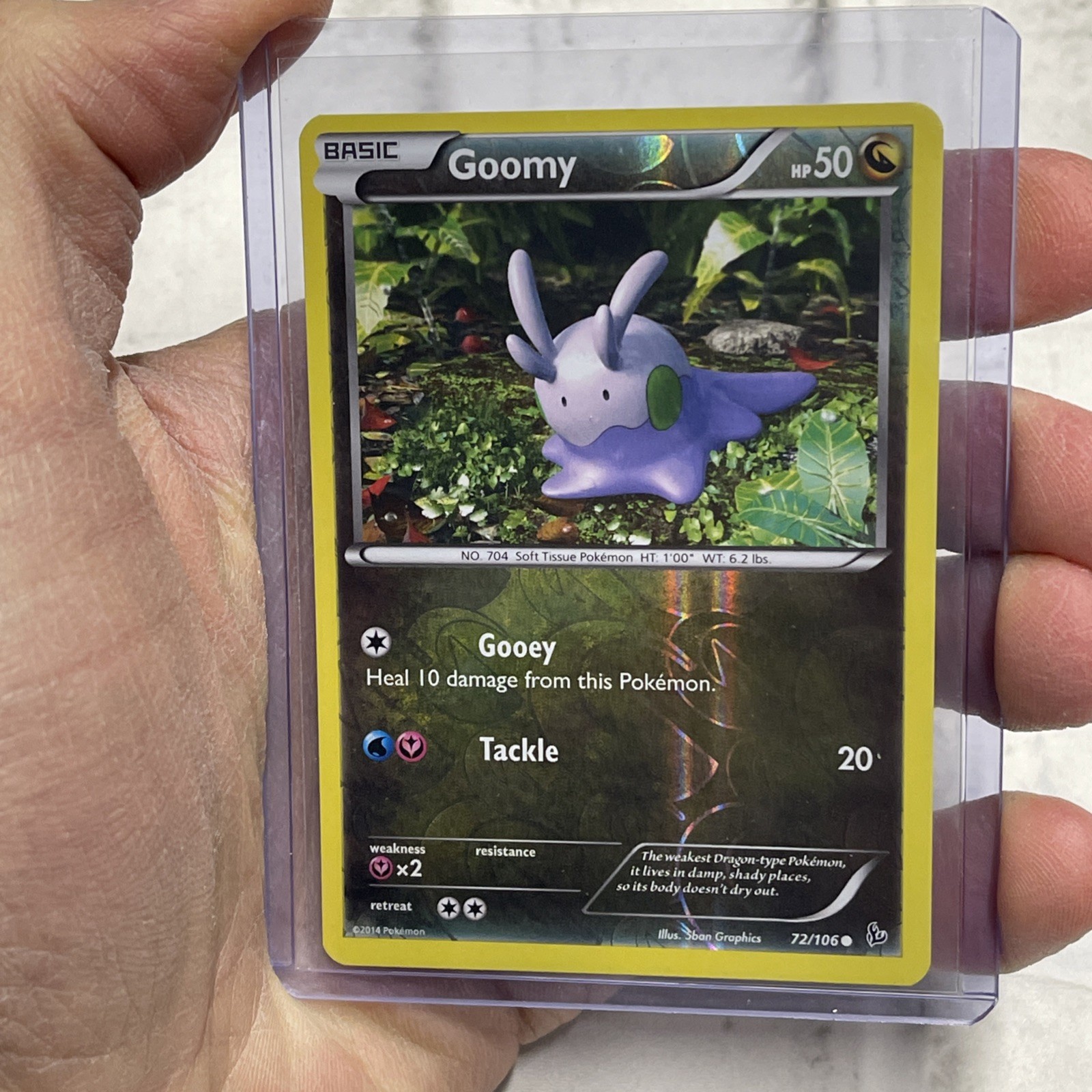 Goomy 72/106 Flashfire Reverse Holo - Pokémon Card NM Near Mint Pokemon Common