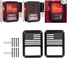 Light Cover Compatible with Wrangler JK/JKU 2007-2018, Taillight Cover Guard wit